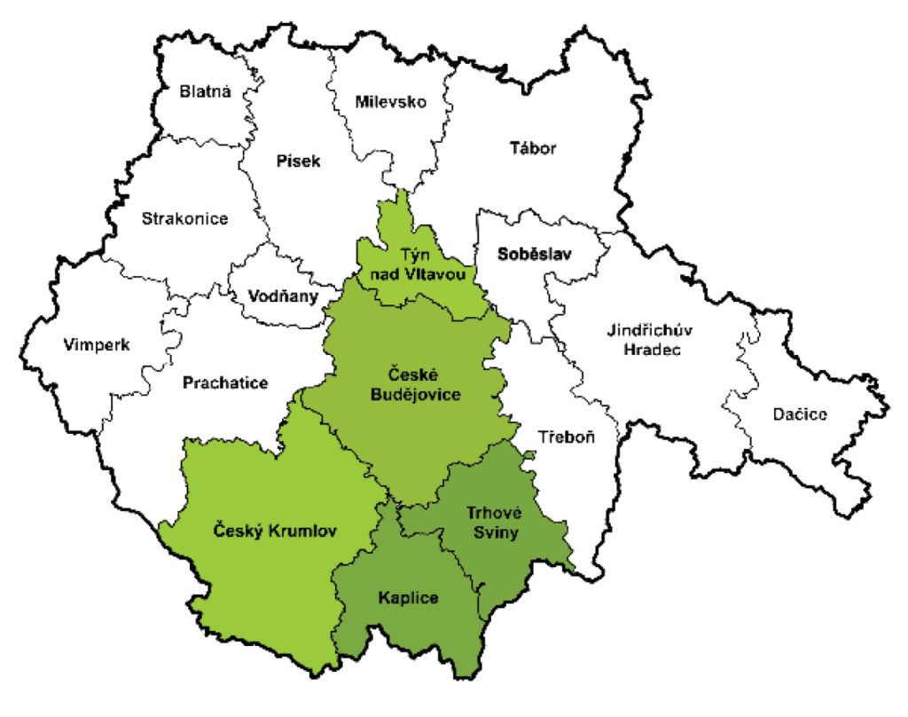 Mapa působnosti FOKUSu